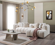 Lis Ivory Boucle RAF Sectional [ETA: 4/20] - Lara FurnitureSectional