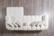 Lis Ivory Boucle RAF Sectional [ETA: 4/20] - Lara FurnitureSectional