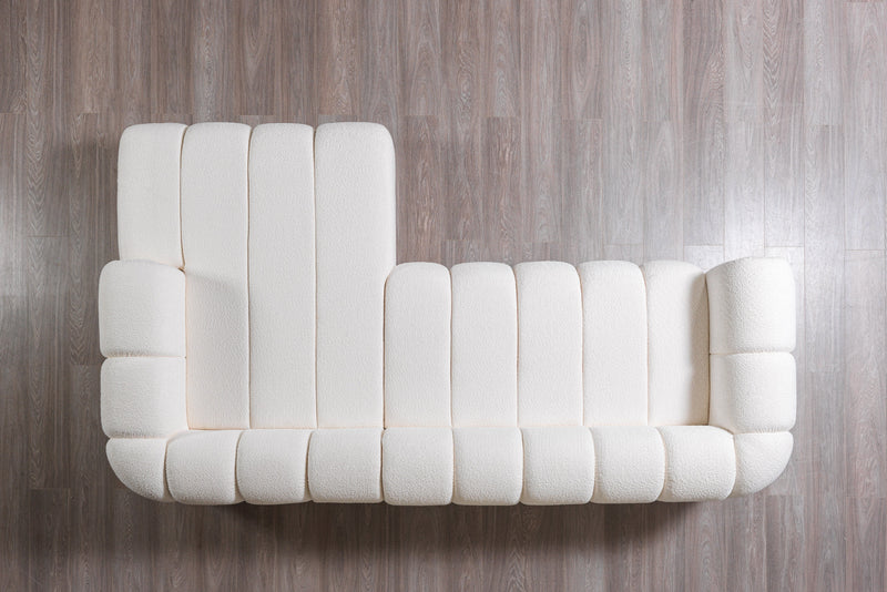 Lis Ivory Boucle RAF Sectional [ETA: 4/20] - Lara FurnitureSectional