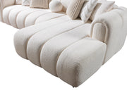 Lis Ivory Boucle RAF Sectional [ETA: 4/20] - Lara FurnitureSectional