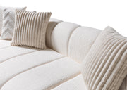Lis Ivory Boucle RAF Sectional [ETA: 4/20] - Lara FurnitureSectional