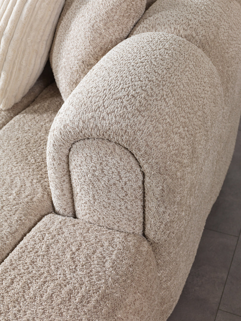 Lis Sand Boucle Double Chaise 147" Sectional - LISSAND-USEC