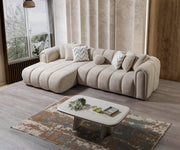 Lis Sand Boucle LAF 115" Sectional [ETA: 3/15] - Lara FurnitureSectional