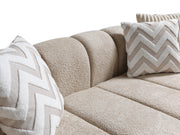 Lis Sand Boucle LAF 115" Sectional [ETA: 3/15] - Lara FurnitureSectional