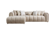 Lis Sand Boucle LAF 115" Sectional [ETA: 3/15] - Lara FurnitureSectional