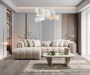 Lis Sand Boucle LAF 115" Sectional [ETA: 3/15] - Lara FurnitureSectional