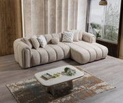 Lis Sand Boucle RAF Sectional [ETA: 4/20] - Lara FurnitureSectional