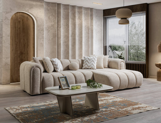 Lis Sand Boucle RAF Sectional [ETA: 4/20] - Lara FurnitureSectional