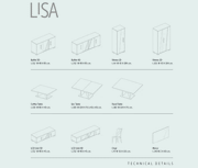 Lisa Dining Room, Italy Set - Lara Furniture