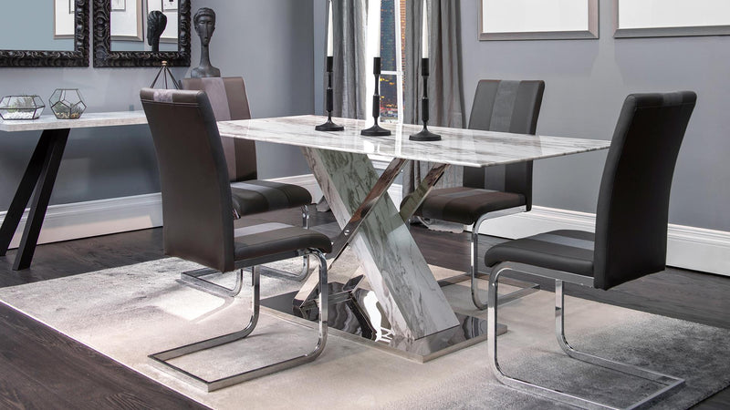 Lisburn Grey Dining Set - Lara FurnitureDining Room Set