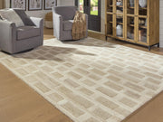 Lisgrove Tan/Brown/White 7'8" x 10' Area Rug - R407711