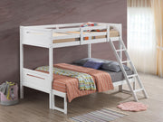 Littleton Wood Twin Over Full Bunk Bed White - 405052WHT