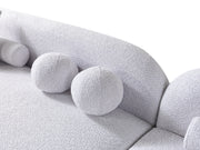 Liva Gray Boucle RAF 110" Sectional [ETA: 3/15] - Lara FurnitureSectional