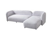 Liva Gray Boucle RAF 110" Sectional [ETA: 3/15] - Lara FurnitureSectional