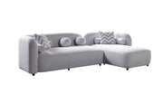 Liva Gray Boucle RAF 110" Sectional [ETA: 3/15] - Lara FurnitureSectional