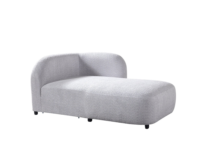 Liva Gray Boucle RAF 110" Sectional [ETA: 3/15] - Lara FurnitureSectional