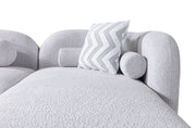 Liva Gray Boucle RAF 110" Sectional [ETA: 3/15] - Lara FurnitureSectional