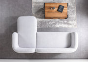 Liva Gray Boucle RAF 110" Sectional [ETA: 3/15] - Lara FurnitureSectional