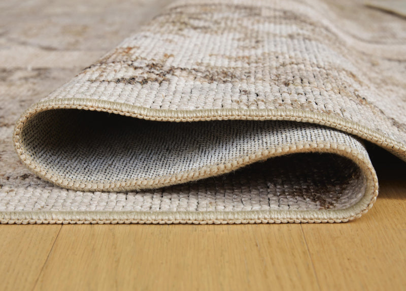 Livdon Brown/Beige/Gray Washable Large Rug - R407911