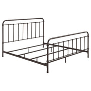 Livingston Metal Eastern King Open Frame Bed Dark Bronze - 300399KE