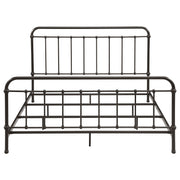 Livingston Metal Eastern King Open Frame Bed Dark Bronze - 300399KE