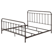 Livingston Metal Eastern King Open Frame Bed Dark Bronze - 300399KE