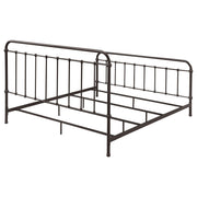 Livingston Metal Eastern King Open Frame Bed Dark Bronze - 300399KE