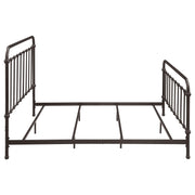 Livingston Metal Eastern King Open Frame Bed Dark Bronze - 300399KE