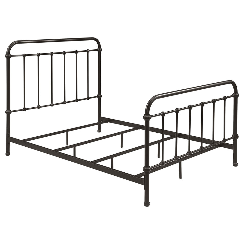 Livingston Metal Full Open Frame Bed Dark Bronze - 300399F