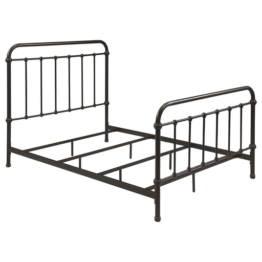 Livingston Metal Full Open Frame Bed Dark Bronze - 300399F