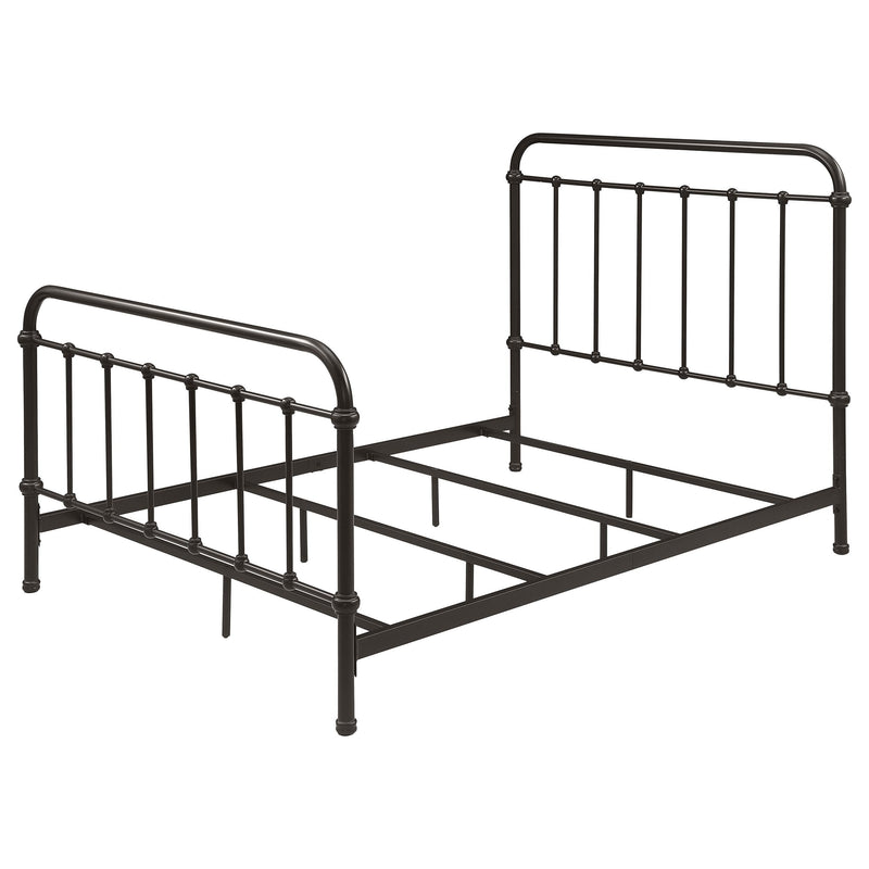 Livingston Metal Full Open Frame Bed Dark Bronze - 300399F