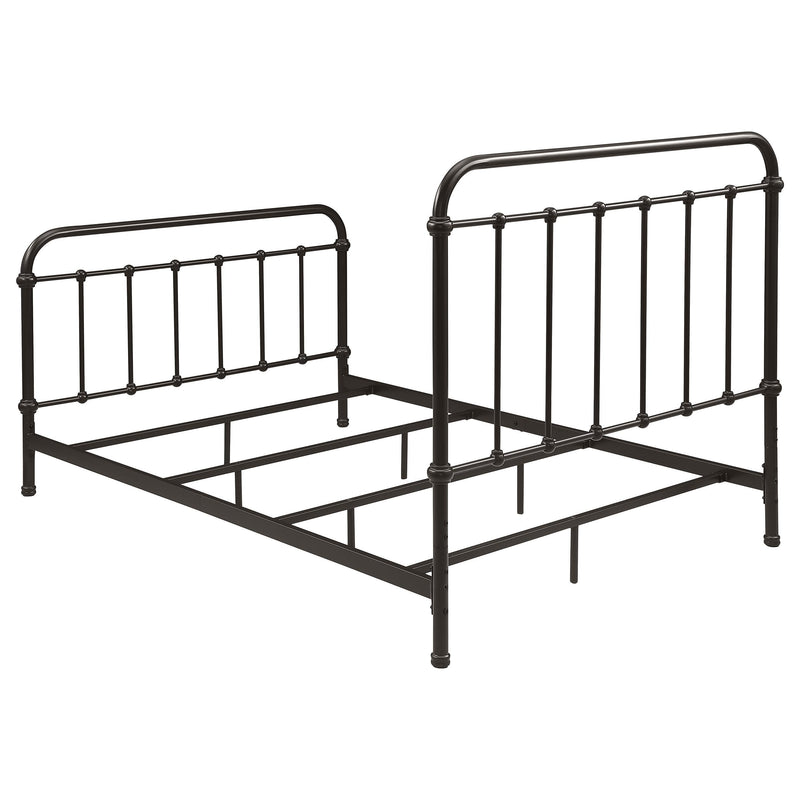 Livingston Metal Full Open Frame Bed Dark Bronze - 300399F