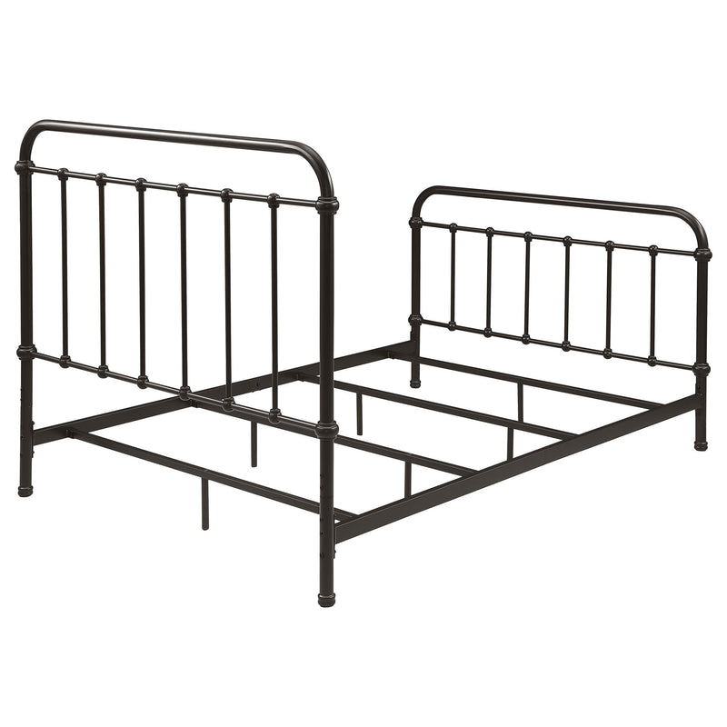 Livingston Metal Full Open Frame Bed Dark Bronze - 300399F