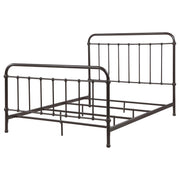 Livingston Metal Queen Open Frame Bed Dark Bronze - 300399Q