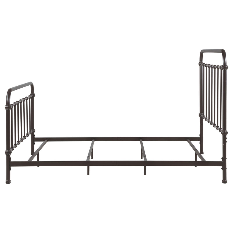 Livingston Metal Queen Open Frame Bed Dark Bronze - 300399Q