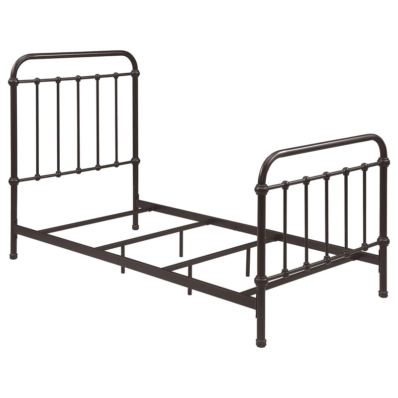 Livingston Metal Twin Open Frame Bed Dark Bronze - 300399T