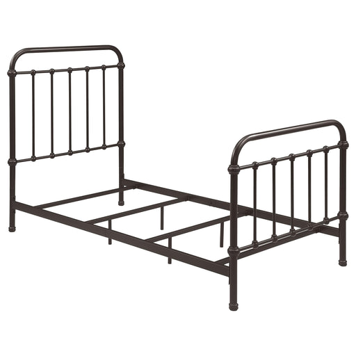 Livingston Metal Twin Open Frame Bed Dark Bronze - 300399T