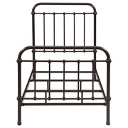 Livingston Metal Twin Open Frame Bed Dark Bronze - 300399T
