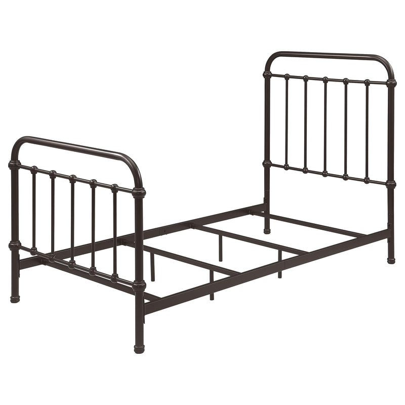 Livingston Metal Twin Open Frame Bed Dark Bronze - 300399T