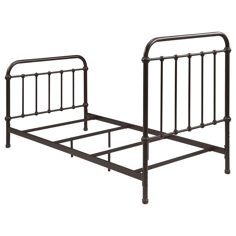 Livingston Metal Twin Open Frame Bed Dark Bronze - 300399T