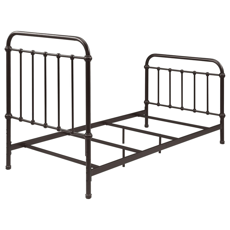 Livingston Metal Twin Open Frame Bed Dark Bronze - 300399T