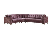 Lizbon 118" Wide Square Arm Convertible Sectional - Sectional