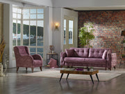Lizbon 90" Wide Square Arm Convertible Sofa - Sofas