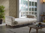 Lizbon 90" Wide Square Arm Convertible Sofa - Sofas