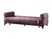 Lizbon 90" Wide Square Arm Convertible Sofa - Sofas