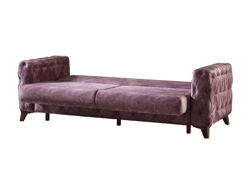 Lizbon 90" Wide Square Arm Convertible Sofa - Sofas