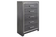Lodanna Gray Chest of Drawers - Gate FurnitureChest