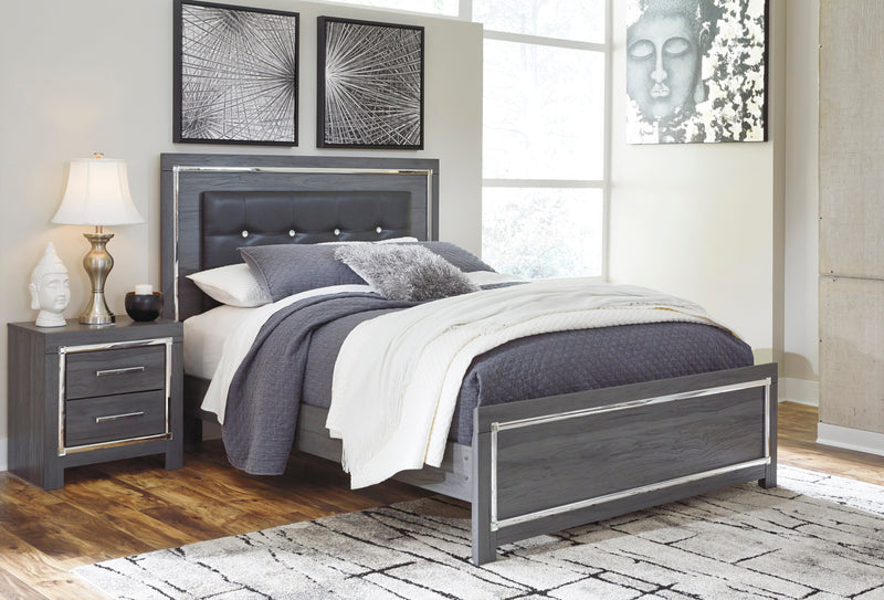 Lodanna Gray King Panel Bed - Lara FurnitureKing Bed