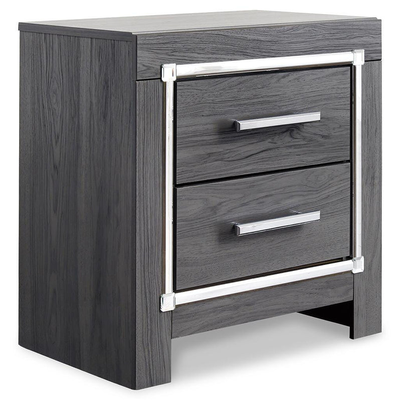Lodanna Gray King Storage Bed, 2 Dressers, Cheat and Nightstand - B214B50