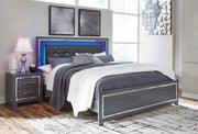 Lodanna Gray LED Platform Bedroom Set - Lara FurnitureBedroom Set